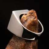 Perfectly crafted Men's Ring winged blue Lion of Venice - Sterling Silver - BikeRing4u