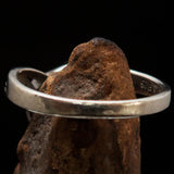 Sterling Silver Solitaire Ring with marquise shaped Ceylon Moonstone and 10 CZ - BikeRing4u