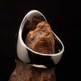 Perfectly crafted Men's Saint Lorenz Cross Ring red - Sterling Silver - BikeRing4u