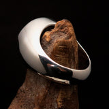 Perfectly crafted Men's Ring Celtic Birgit's Cross Red - Sterling Silver - BikeRing4u