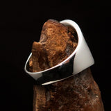 Excellent crafted ancient Men's Red Garuda Ring - Sterling Silver - BikeRing4u