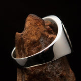 Excellent crafted ancient Celtic Birgit's Cross Ring - Mirror Polished Sterling Silver - BikeRing4u