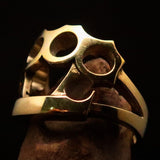 Excellent crafted Men's Brass Outlaw Biker Ring Knuckle Duster - BikeRing4u