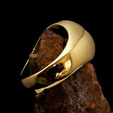 Men's Ring Cannabis Leaf Marihuana Medical Weed Symbol Black - BikeRing4u