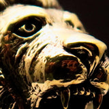 Excellent crafted Men's Brass Animal Biker Ring Royal Male Lion - BikeRing4u