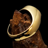 Excellent crafted Men's red Radioactive Skull Ring - Solid Brass - BikeRing4u