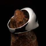 Excellent crafted Men's Roman Centurion Ring - shiny Sterling Silver - BikeRing4u