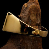 Perfectly crafted Men's Japanese War Flag Ring Red Raising Sun - Solid Brass - BikeRing4u