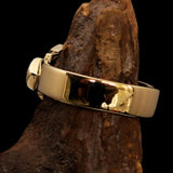 Nicely crafted Men's Brass Costume Band Ring Eight 8 Arrow Cross - BikeRing4u