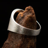 Excellent crafted Men's wild Bull Buffalo Ring - Two Tone Sterling Silver - BikeRing4u