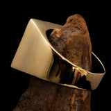 Perfectly crafted Men's Chess Player Ring Queen's Crown Black - Solid Brass - BikeRing4u