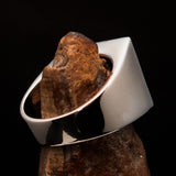 Perfectly crafted Men's Ring winged red Lion of Venice - Sterling Silver - BikeRing4u