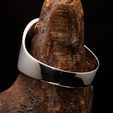 Excellent crafted Men's red Spades Yin Yang Poker Ring - Sterling Silver - BikeRing4u