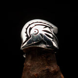 Excellent crafted Men's Sterling Silver Roman Centurion Ring - BikeRing4u