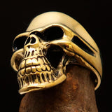 Excellent crafted Men's Biker Phantom Skull Ring - Solid Brass - BikeRing4u