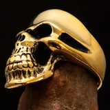 Excellent crafted Men's Biker Phantom Skull Ring - Solid Brass - BikeRing4u