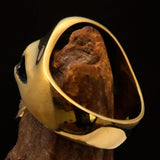 Excellent crafted Men's Biker Phantom Skull Ring - Solid Brass - BikeRing4u