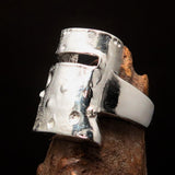 Excellent Crafted Men's Ned Kelly Outlaw Ring - Sterling Silver - BikeRing4u