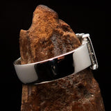 Excellent crafted One Word REBEL Ring - Sterling Silver - BikeRing4u