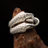 Excellent crafted Men's Medieval Ring Three Claw Dragon Foot Sterling Silver - BikeRing4u