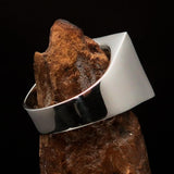 Excellent crafted Men's Ring All seeing Udjat Eye of Ra Black - Sterling Silver - BikeRing4u