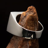 Excellent crafted Men's Ring All seeing Udjat Eye of Ra Black - Sterling Silver - BikeRing4u