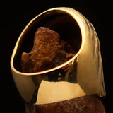 Excellent crafted Men's Grim Reaper Skull Ring See No Evil - Solid Brass - BikeRing4u