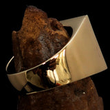 Nicely crafted Men's Ring Red Greek Warrior - Solid Brass - BikeRing4u