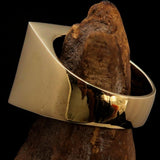 Nicely crafted Men's Ring Red Greek Warrior - Solid Brass - BikeRing4u