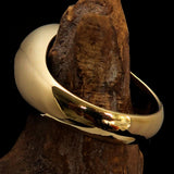 Perfectly crafted Men's Teacher Ring Atom Symbol Red - Solid Brass - BikeRing4u