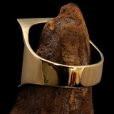 Perfectly crafted Men's Ring Viking Warrior Red - Solid Brass - BikeRing4u