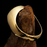 Perfectly crafted Men's GDR Socialist Ring Hammer Compasses Red - Solid Brass - BikeRing4u