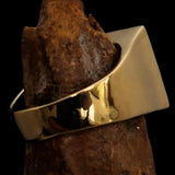 Perfectly crafted Men's Chess Player Ring Queen's Crown Red - Solid Brass - BikeRing4u