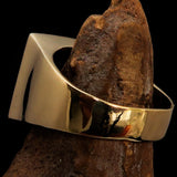 Perfectly crafted Men's Chess Player Ring Queen's Crown Red - Solid Brass - BikeRing4u