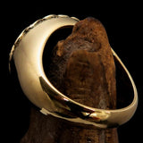 Excellent crafted Men's Viking save Journey Ring - solid Brass - BikeRing4u