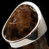 Excellent crafted Men's Templar Knights Seal Ring - Sterling Silver 925 - BikeRing4u
