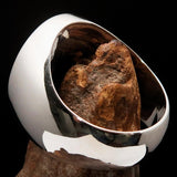 Excellent crafted Men's Currency Ring US Dollar Symbol Green - Sterling Silver - BikeRing4u