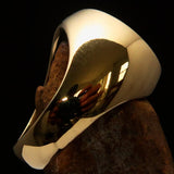 Nicely crafted Men's Seal Ring German Eagle Green - Solid Brass - BikeRing4u