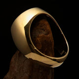 Nicely crafted Men's Seal Ring German Eagle Green - Solid Brass - BikeRing4u