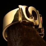 Excellent crafted One Word Love Ring - Solid Brass - BikeRing4u