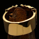 Excellent crafted One Word Love Ring - Solid Brass - BikeRing4u