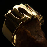 Excellent crafted One Word Love Ring - Solid Brass - BikeRing4u