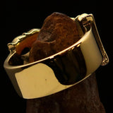 Excellent crafted One Word Hate Ring - Solid Brass - BikeRing4u
