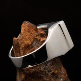 Excellent crafted rectangle shaped Men's Dutch Flag Ring Holland - Sterling Silver - BikeRing4u