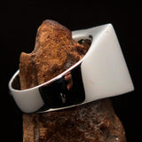 Excellent crafted Men's blue lucky Number 13 Ring - Sterling Silver - BikeRing4u