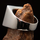 Excellent crafted Men's blue lucky Number 13 Ring - Sterling Silver - BikeRing4u