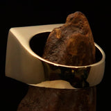 Perfectly crafted Men's Union Jack Flag Ring UK Great Britain - Solid Brass - BikeRing4u