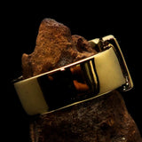 Excellent crafted One Word Boy Ring - Solid Brass - BikeRing4u