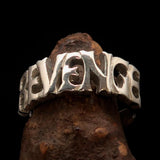 Excellent Crafted Men's Sterling Silver Revenge Ring - BikeRing4u
