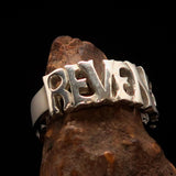 Excellent Crafted Men's Sterling Silver Revenge Ring - BikeRing4u